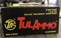 TULAMMO 9MM, 50 RDS