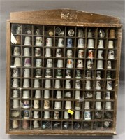 Collection of Thimbles in Display