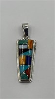 Signed Zuni Pendant