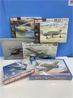 6 Military Airplane Model Kits