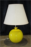 Yellow Ball Base Lamp, Made in Italy