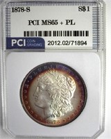1878-S Morgan MS65+ PL LISTS $975
