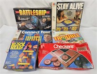 Board Game Lot - Trouble, Battleship, Etc