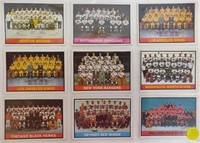 9 1974-75 OPC Hockey Team Checklists - Unmarked