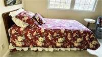 Single Bed, Oak Headboard, Sealy Mattress