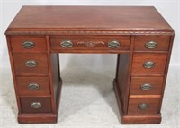 Mahogany vintage kneehole desk