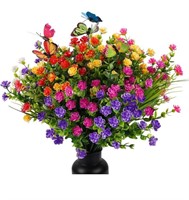 MACTING 12Bundles Artificial Flowers Outdoor,