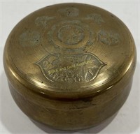 Vintage Japanese Brass Trinket Box