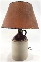 Pottery Crock Western Style Lamp