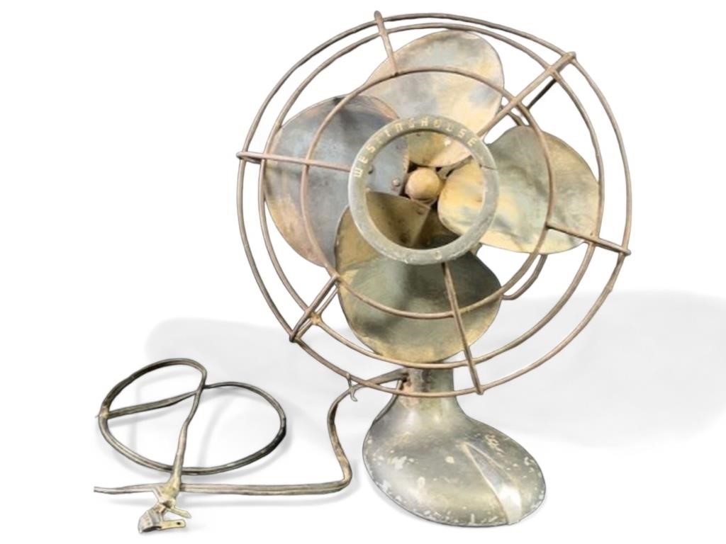 Vintage Westinghouse desk fan see notes