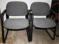 Gray Upholstered Waiting Room Chairs