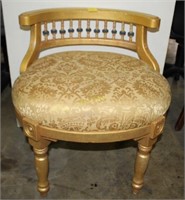 Gold Painted Vanity Chair