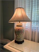 Beautiful ceramic floral lamp