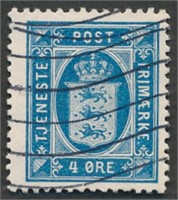 DENMARK #O18 USED VF