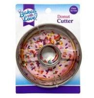 Baked with Love Donut Cutter Cookie Cutter