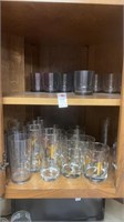 Culver Angel Glasses and Assorted Mugs