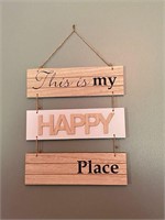 This Is My Happy Place Wooden Sign