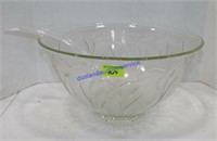 Glass Punch Bowl & Plastic Ladle