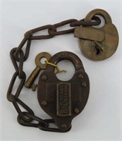2 Brass Locks w/Keys
