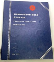 Washington Head Quarter Book w/coins (1932- 1945)
