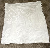 Chenille type table cloth? Bed spread? 69”x82”