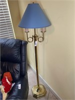 Brass floor lamp