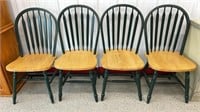 4 Wooden Chairs (one has broken spindle)