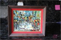 framed oil painting by W. L. Burgon