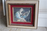 'Young woman with a violin' by Orazio Gentileschi