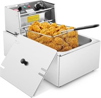 Deep Fryer with Basket Large for Home Commercial U
