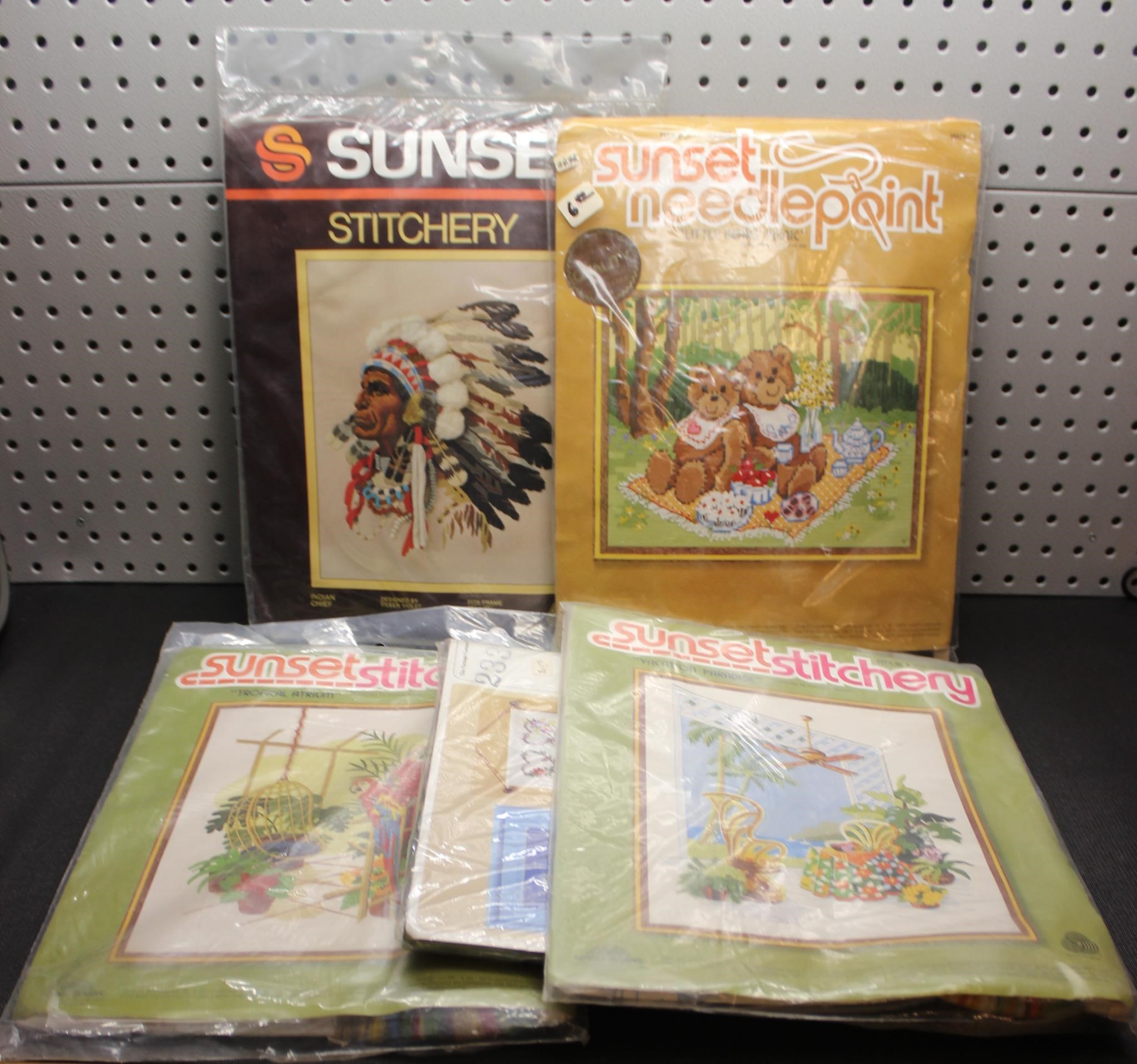 Lot of Assorted Sunset Stitchery Kits