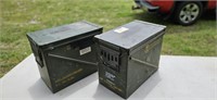 2 Ammunition Ammo Boxes