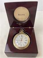 Quartz Bulova pocket watch in box