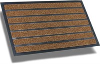 Brown Rubber Door Mat 30 x 18 Outdoor Indoor