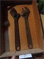 (2) 12" Diamalloy Crescent Wrenches