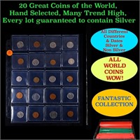 20 Great Coins of the World, hand selected, many t