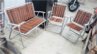 Light Folding Alum. / Wood Oudoor Chairs