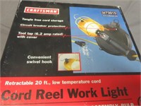 Like New 20ft Crafstman Cord Reel WorK Light