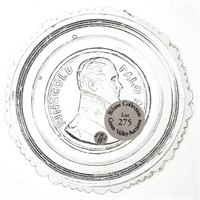 LEE/ROSE NO. 585-B CUP PLATE, colorless, embossed