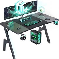 HLDIRECT 40 Inch Gaming Desk with Carbon Fibre