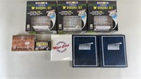 9pc MLB Baseball Sets, Mint Card & Card Sets