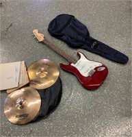 Police: Squire Fender Guitar & Ziidjian Cymbols