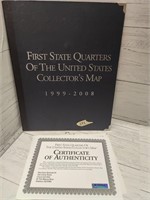 First State Quarter Map 1999-2008