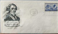 First day of issue postage stamp 1952 Marquis de