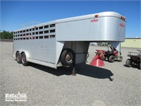 (DMV) 1993 Sooner Goose Neck 7' x 18' Livestock Tr