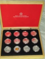 (12) 2013 Royal Canadian Mint Silver Coin Set.