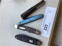 (4) Various Pocket Knives