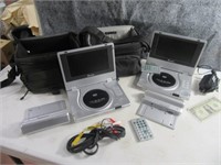 (2) Portable DVD Player Setups