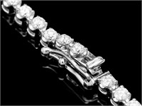 7.00ct Diamond Necklace in 18k White Gold