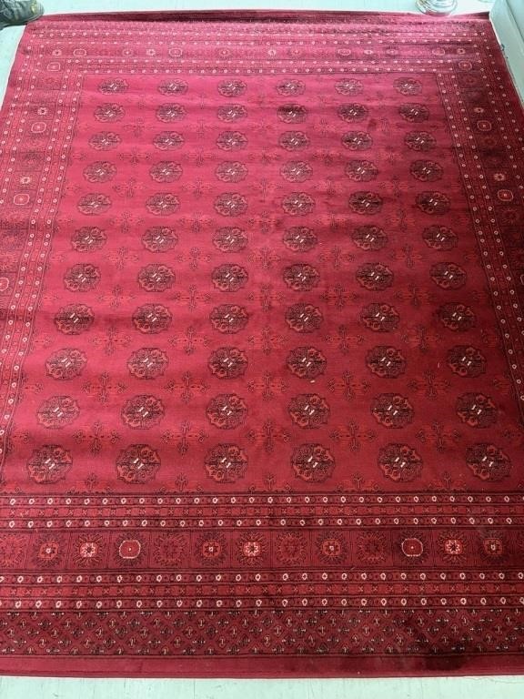 Large Bokhara Area Rug, Red Overtones